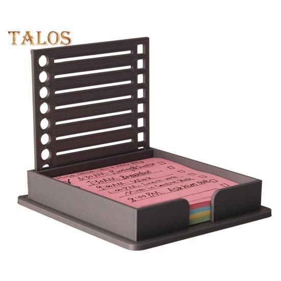 

Держатель для заметок с трафаретом, диспенсер для стикеров, водонепроницаемый портативный акриловый самоклеящийся органайзер для хранения блокнотов чёрный