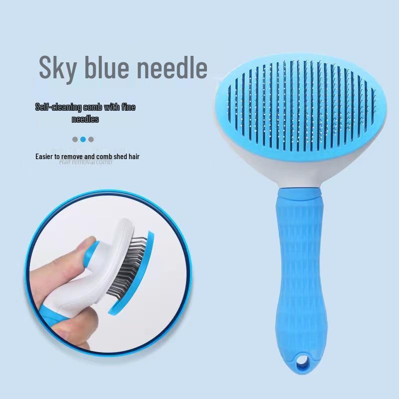 Pet Grooming Comb: Detangling Brush for Dogs and Cats, Removes Loose Hair.
