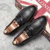Wholesale Dropship Men Elegant Oxford Shoes Male Brogues Business Wedding Dress Formal PU Leather Shoes Metal Decoration 785