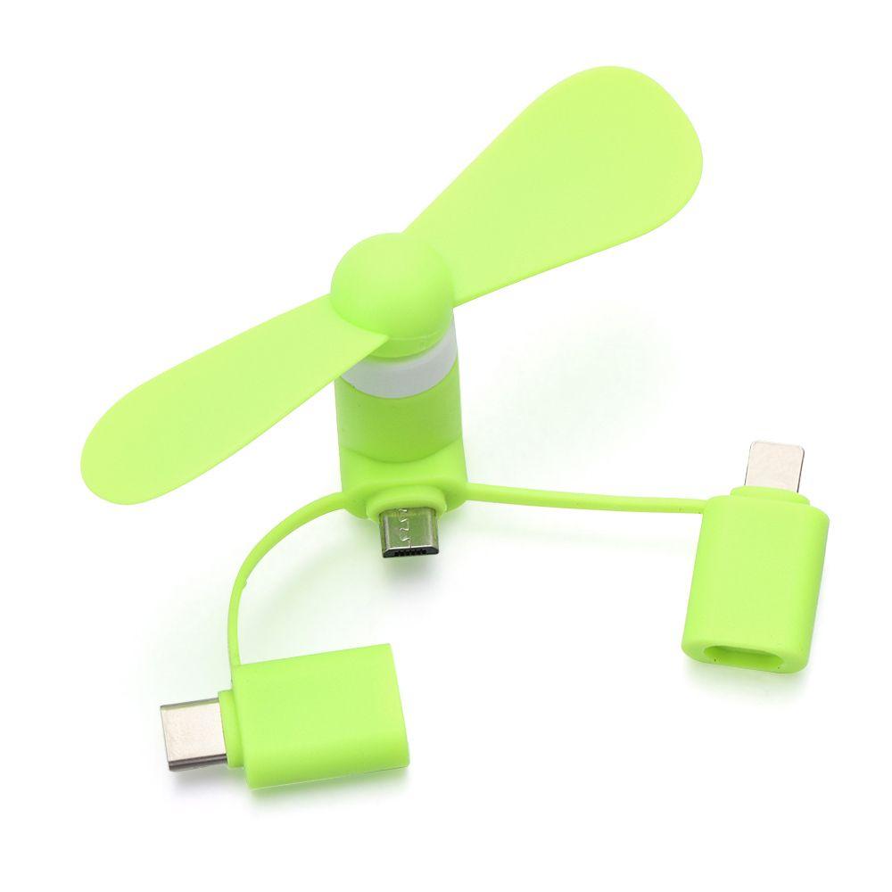 For Samsung For Android 3in1 Travel Mobile Phone Cooler Portable Phone Fan Mini