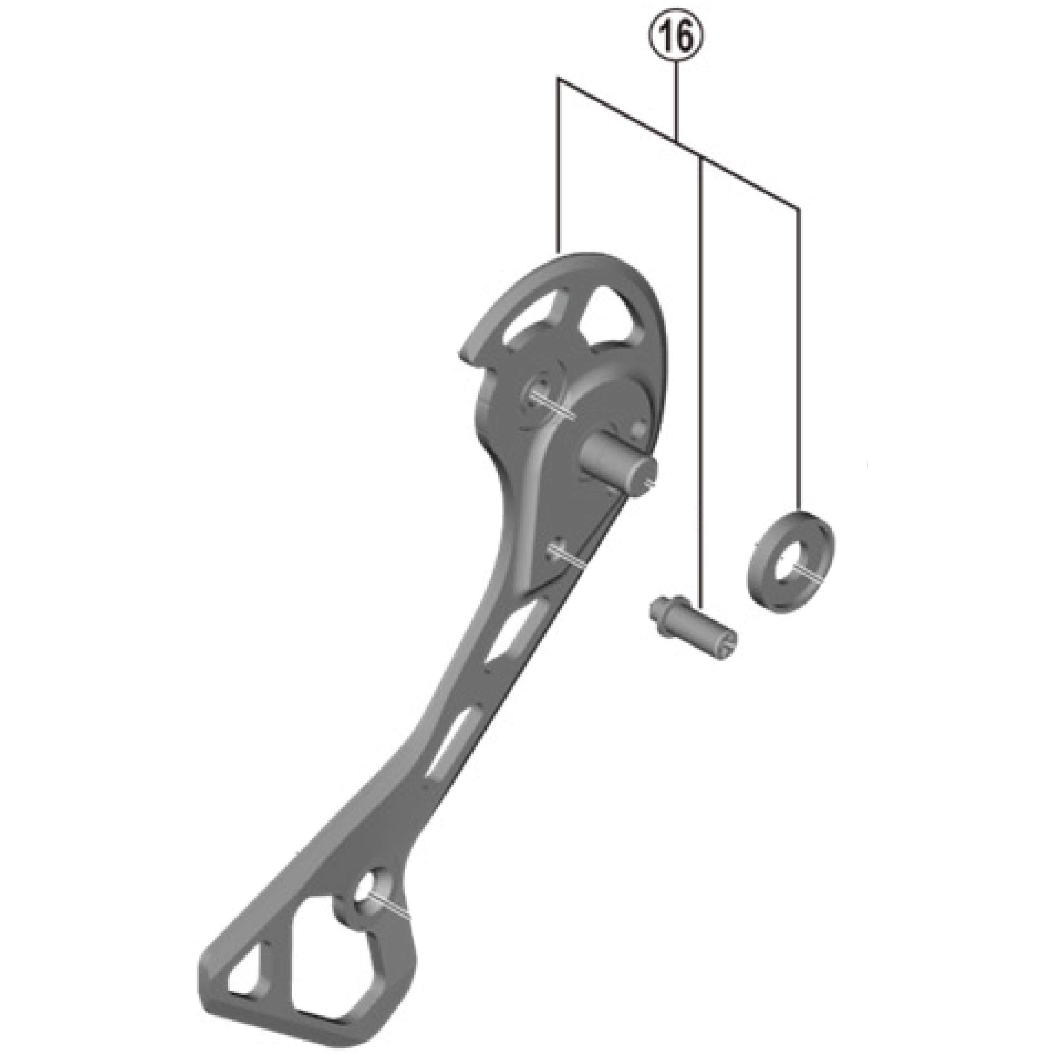 

Запчасти для ремонта SHIMANO Правая пластина в сборе Y3HT98080 RD-RX817