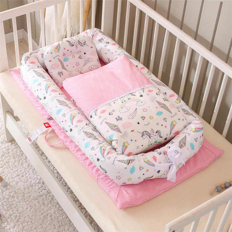 Hemei Portable Washable Baby Nest: Crib, Diaper Changing Pad & Travel Pillow Combo