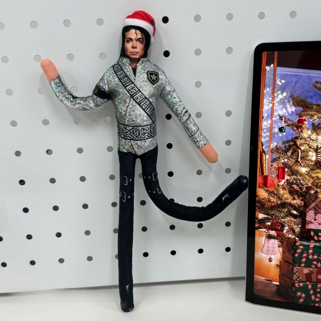 Michael Jackson Christmas Plush Collectible With Poseable Skeleton For Fans