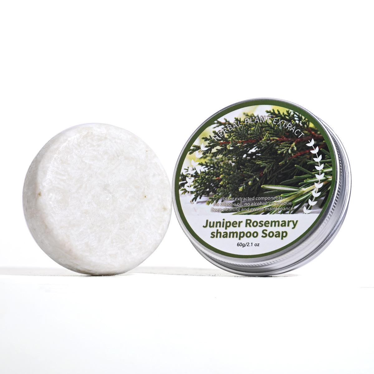 Шампунь-брусок с черным рисом Polygonum Multiflorum для питания волос - Травяное глубокое очищение, Пушистость, Гладкость, Ручная работа