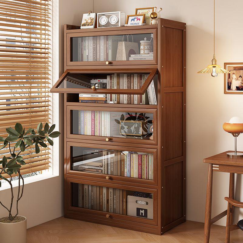 Floor-Standing Bookshelf for Students and Children - Compact Storage Cabinet for Small Apartment Living Rooms