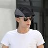 Chapeau Avancé pour Homme Troué Couleur Contrastée Fin Respirant Doux Protection Solaire Lavable Béret pour Homme Casquette d'Été pour Homme Couvre-chef