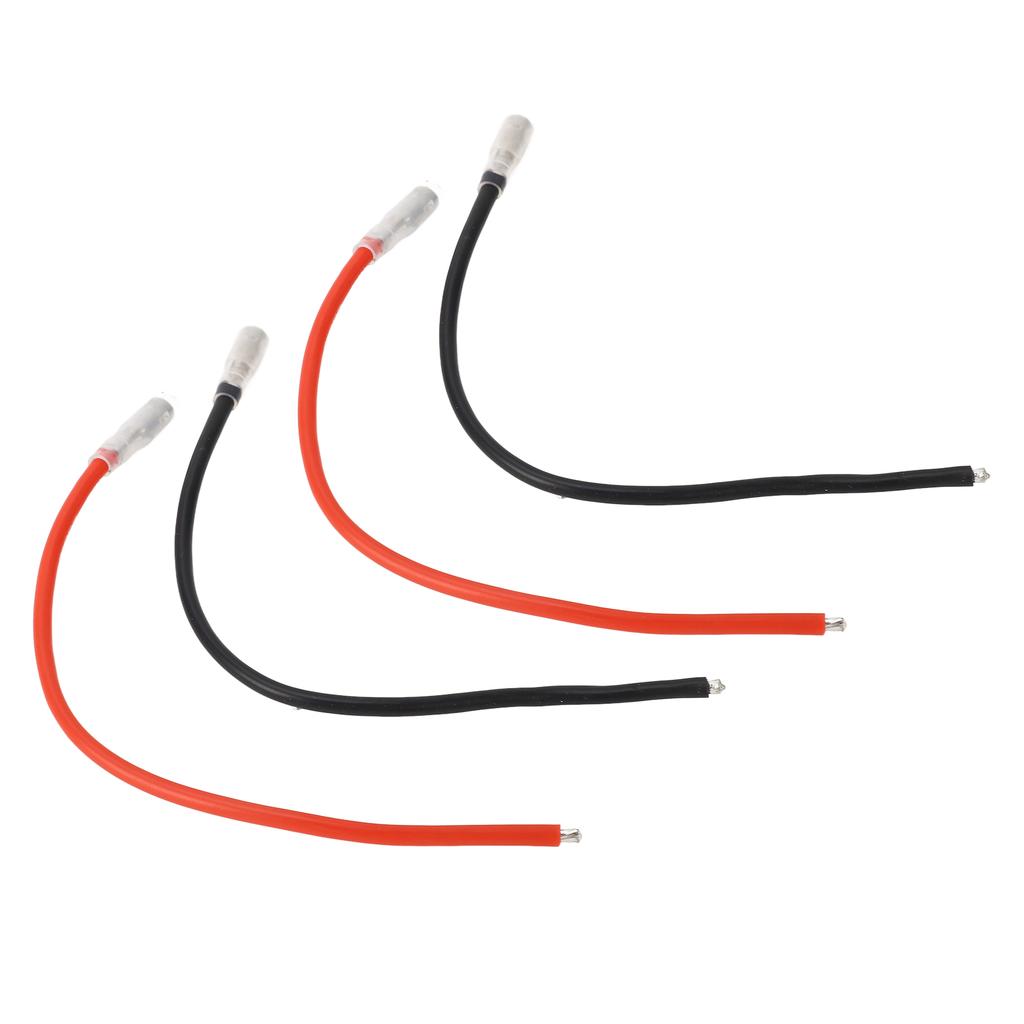 10PCS RC Brushed Motor Cable Black Red 4mm Banana Connector 16AWG Silicon Wire for Axial Scx10