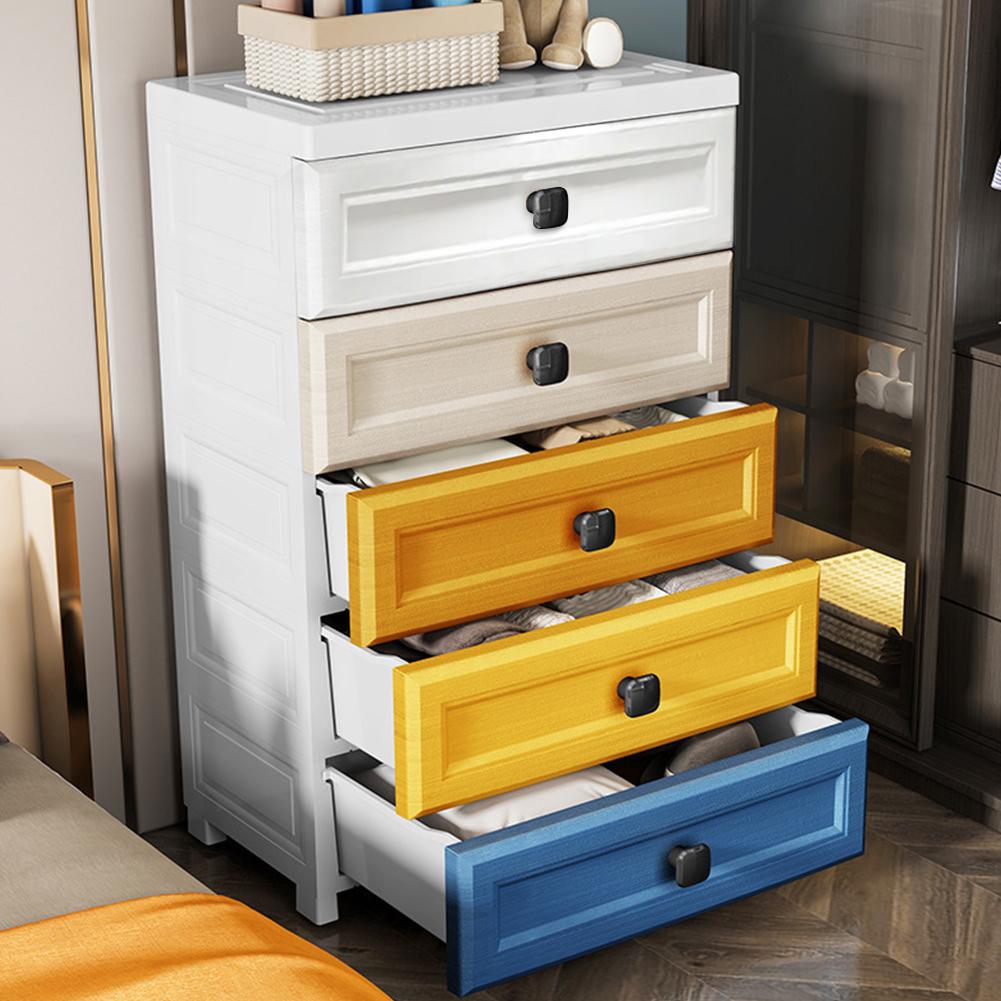 Drawers Chests with Wheels Storage Organizer End Table Side Table Night Stand for Bedroom Hallway Living Room Kids Room