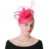 Ladies European And American Party Hair Accessories Bridal Headwear Wedding Party Rose Linen Hat
