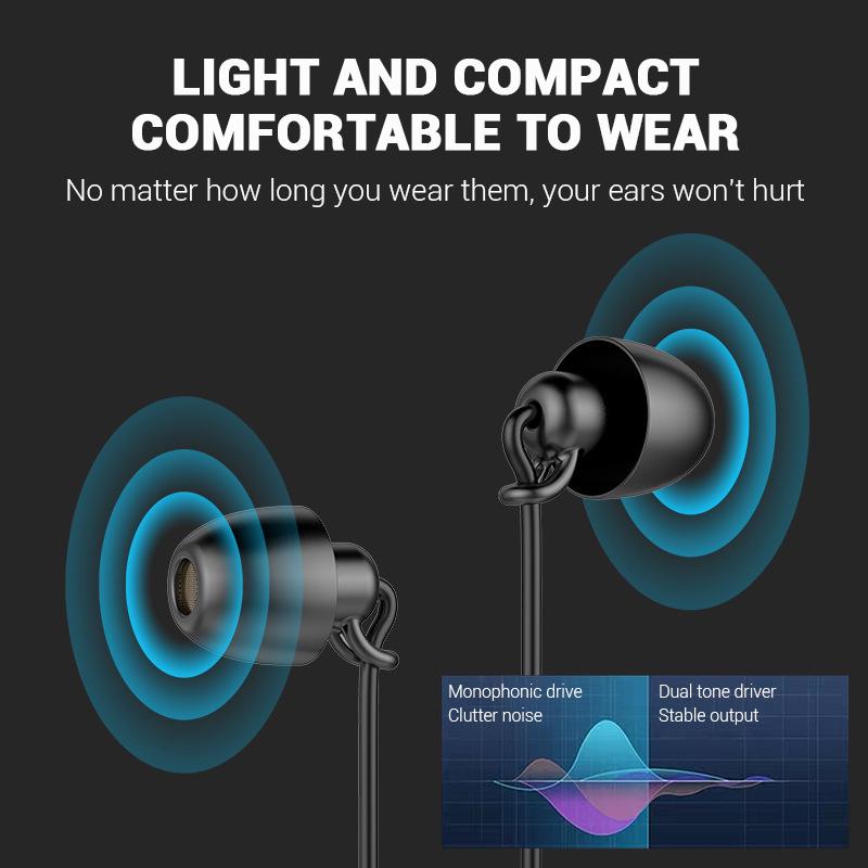 Wired Earphone Hifi Headset Noise-Cancel Sleeping Earbud Soft Silicone Headset TPE In Ear Pressure Earbuds For Xiaomi Huawei