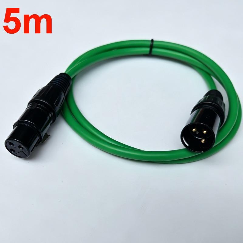 Color Coded Xlr Audio Cable Set Gold Plated Connectors Durable Jacket For Studio Recording Stage Live Dj Events Performances