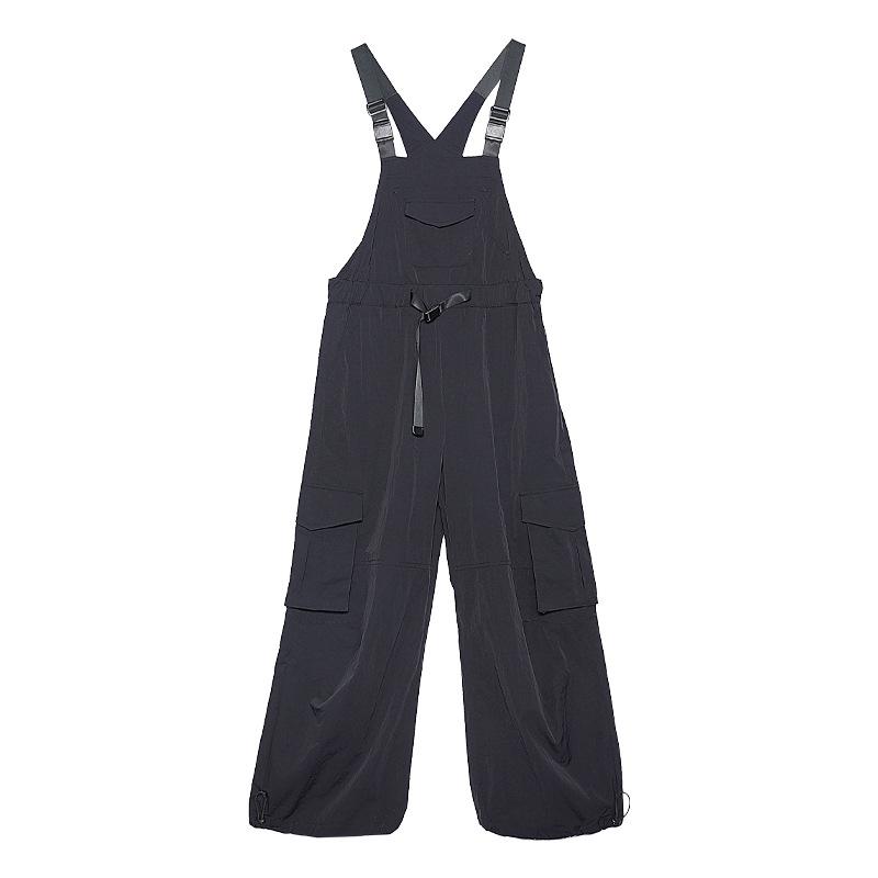 

Tuogu Women s Trendy High Waist Wide-Leg Cargo Jumpsuit Pants - Spring/Summer Large