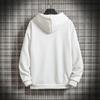 Men Coat Solid Color Hooded Hat Cardigan Soft Drawstring Thick Plus Size Casual Zip Up Winter Jacket Men Clothes