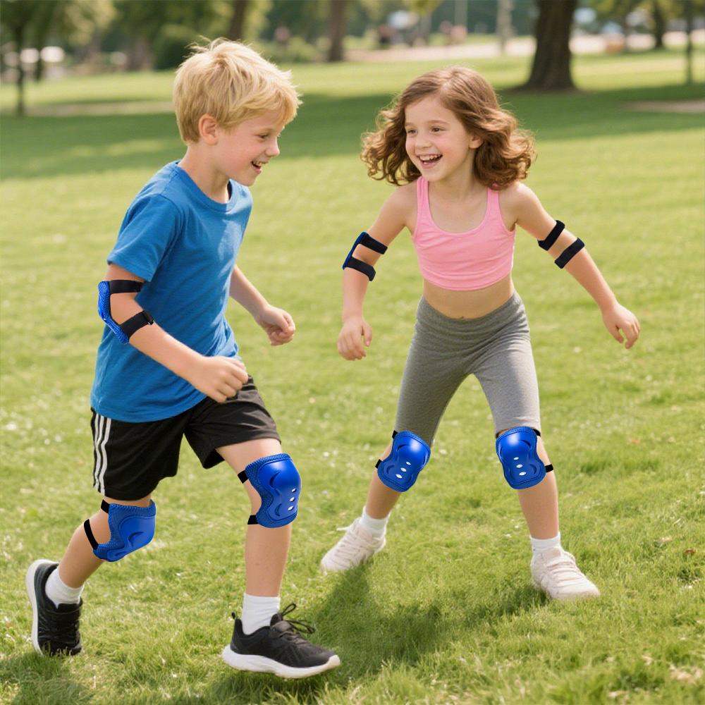 Durable And Safe 7Pcs/Set Roller Skating Kids Boy Girl Safety Helmet Knee Elbow Pad Sets Cycling Skate Bicycle Scooter Protection Safety Guard