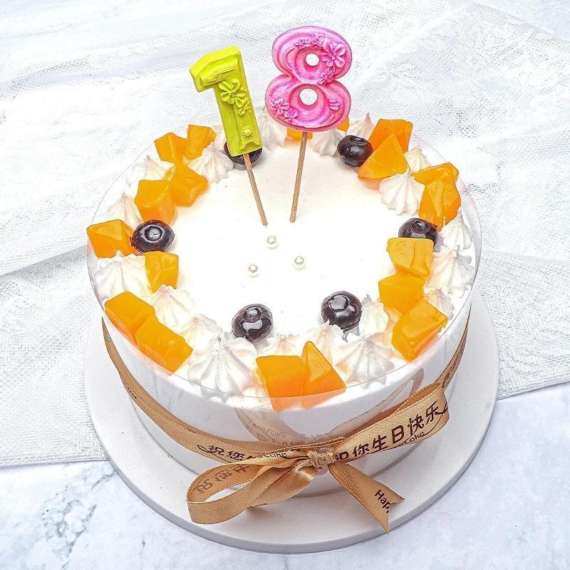 0-9 Birthday Plug-in Digital Silicone Mold DIY Candle Chocolate Lollipop Fondant Baking Bakeware Kitchen Tool Cake Decoration