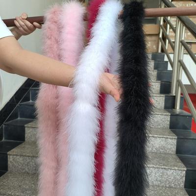 DIY 2M White 50g Fluffy Marabou Turkey Feather Boa Scarf for Wedding Bridal Costume Holiday  Decor Party Clothing Sewing Accessories