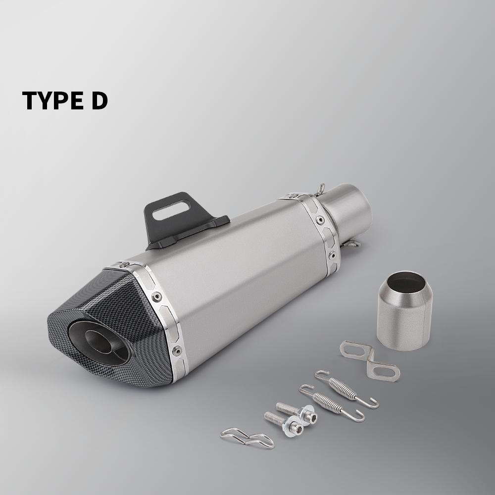 51mm Universal Exhaust Motorcycle Racing Muffler Modified Pipe for MT07 MT09 CBR500 CBR650 Z800 R25 B10 Z400 R3 R9 PCX125