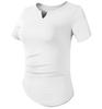 Damen V-Ausschnitt Schnelltrocknende Lauf-Tops - Slim, Lässige Sport- & Yoga-T-Shirts