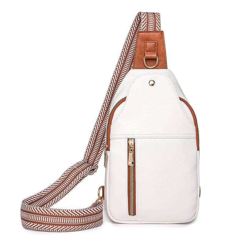 

Женская нагрудная сумка, винтажная сумка через плечо, большая вместимость, сумка через плечо бежевый