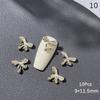 10Pcs Luxury Kawaii Bow Nail Art Charms 3D Alloy Bow Tie Jewelry Nail  Decoration Diy Accessories