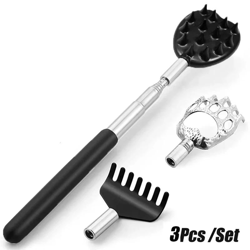 5/3/1Pcs Telescopic Back Scratcher Extendable Massager Tool for Itch Relief Body Relaxation Scraper Massage Relaxation