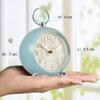 Retro Alarm Clock Non Ticking Silent Bedside Clock Simple Loud Desk Clock with Light  for Heavy Sleepers