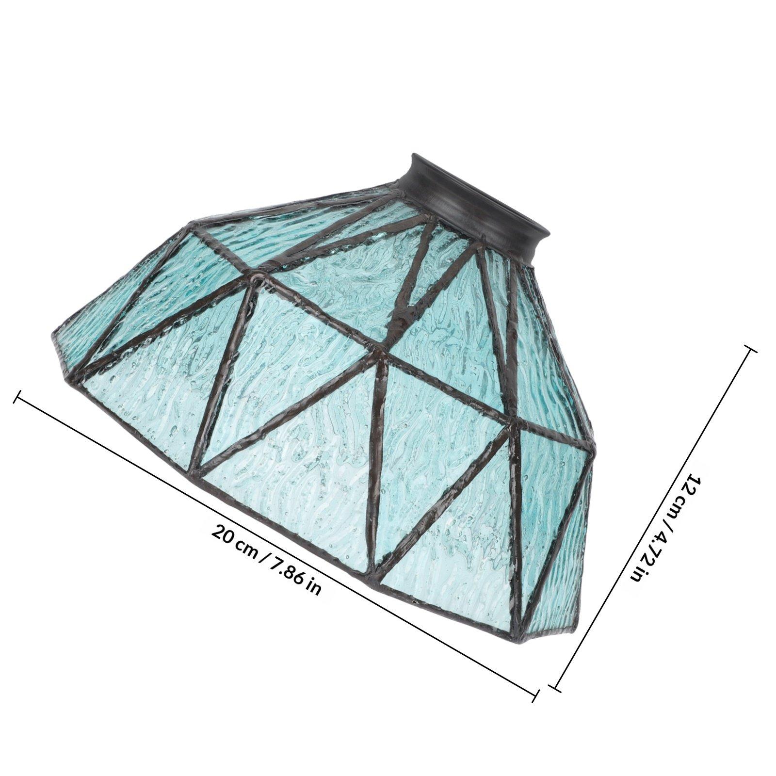 

Pendant Light Shades Glass Ceiling Light Cover Replacement Stylish Hanging Lamp Shade for Modern Farmhouse Decor синий