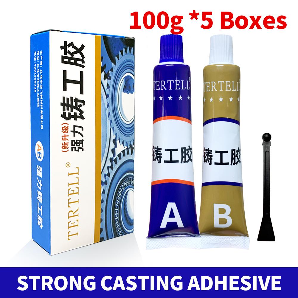 AB Type Casting Repair Glue High Temperature Resistant Liquid Metal Welding Filler Metal Repair Glue Caulking Agent Extra Strong