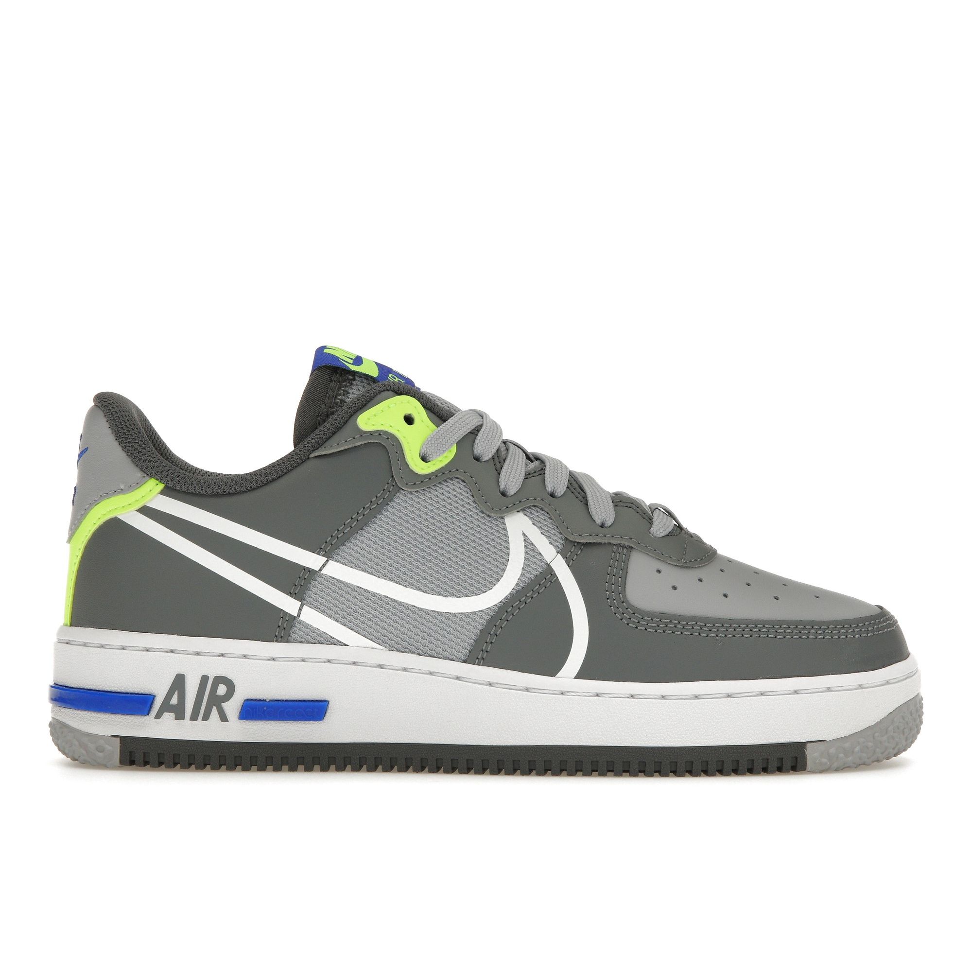 

Кроссовки унисекс Nike Air Force 1 React Wolf Grey Белый дымчато-серый Темно-серый CD4366-002