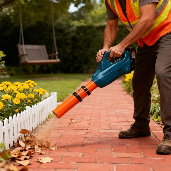 Leaf Blower Air Booster with 2 Straps Faster Outdoor Yard Cleanup Lawn Care Leaf Blower Airflow Amplifier Universal Leaf Blower Nozzle Attachment