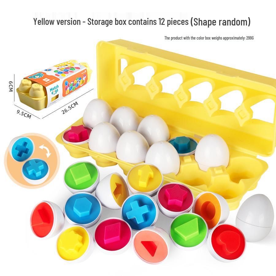 Cross-Border Baby Smart Egg Puzzle: Dinosaur Shape & Color Matching Educational Toy