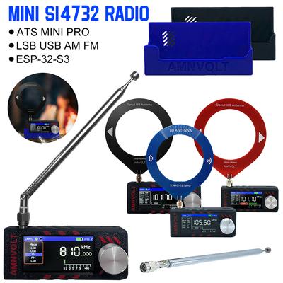 NEW SI4732 Mini Radio ATS MINI PRO AM FM Radio Master Control ESP-32-S3 MW SW SSB LSB USB Full Band DSP Radio Receiver