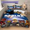 Inside Roblox Universe Print 3Pcs Bedding Set,Duvet Cover with 2 Bedro,Pillowcase Home Birthday Gift