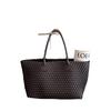 Handmade Leather Woven Bag Large Capacity Tote Mother Bag Vegetable Basket Design Shoulder Bag Tide