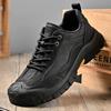 Outdoor Shoes Men's 2025 Autumn and Winter New Sports and Leisure Shoes Bag Head Thick-soled Breathable Non-slip Mountaineering Shoes Large Size
