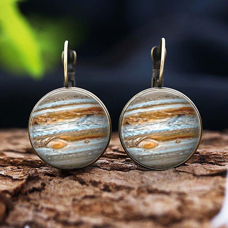 Fashion Earring Y2K Vintage Marigold Time Gem Flower Ear Buckle