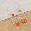 Carnelian 925 Solid Sterling Silver Earrings, Handmade Gemstone Earrings Jewelry, Gifts For Wife Amazing Earrings