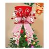 Christmas Tree Topper Hat Xmas Party Decoration Bow Star Cap