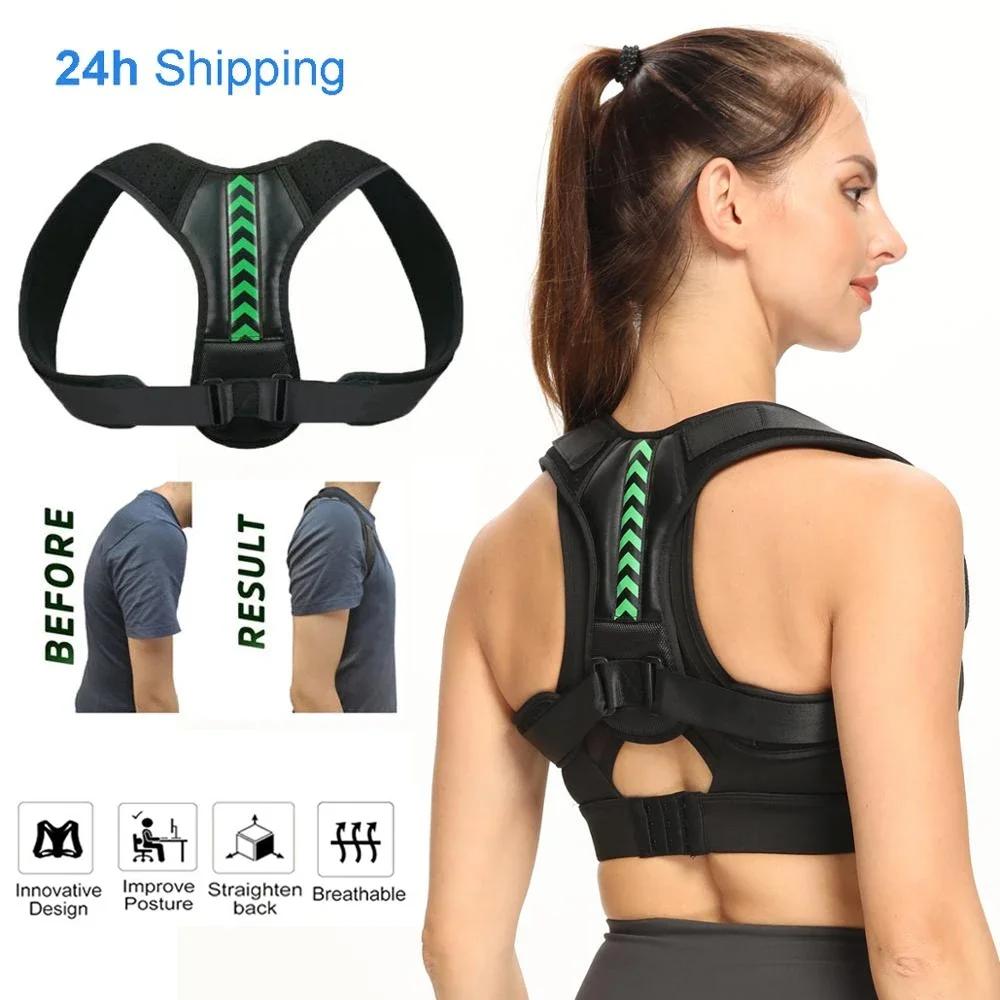 1Pcs Posture Corrector For Men Womenupper Spinal Area Brace Ideal For Clavicle Supportadjustable Back Straightener Perfect For Neckback and