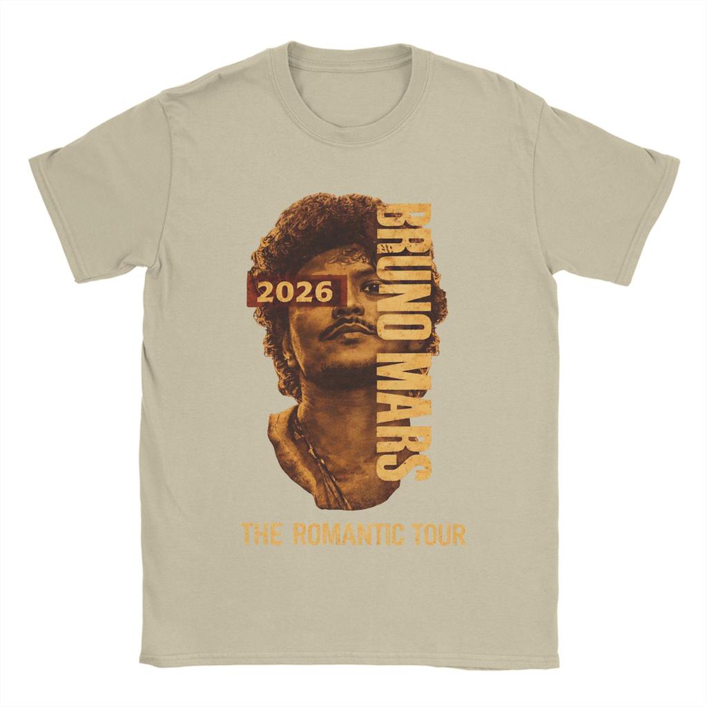 The RoUnisextic Tour Bruno Mars AYM Cotton T Shirt For Unisex Beach Aesthetic TShirts O Neck Trendy Tees Oversize Casual Clothes