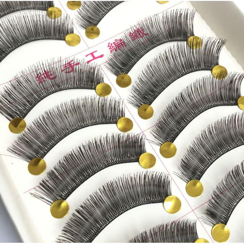 Lashie - Set of 10 Pairs: Natural Crisscross False Eyelashes