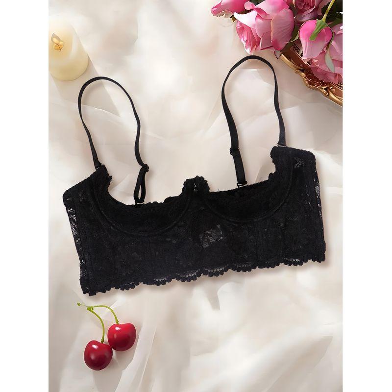 

New Western Style Women s Sexy Temptation Gyaru Bra Sexy Chest Plate Women L Black