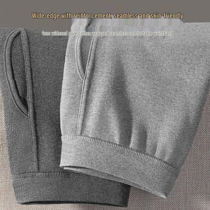 Langsha Men's Pure Cotton Thermal Underwear Set