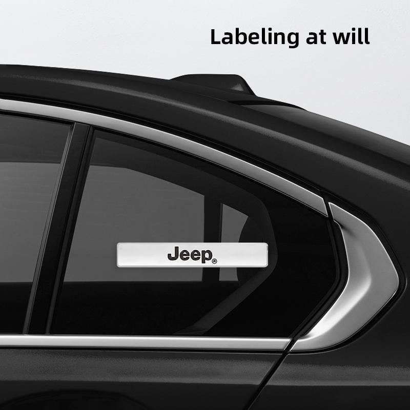 3D Metal Stickers Car Body Trunk Decal For Jeep Wrangler Rubicon Renegade Compass Grand Cherokee Patriot Liberty Gladiator JK AMT1