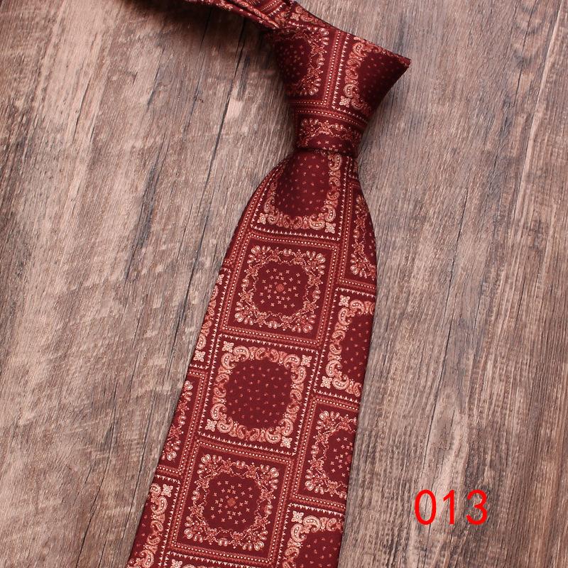 Rael 9Cm Business Casual Tie Men'S Printed Tie, Printed British Retro Tie