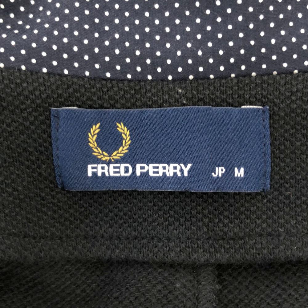 FRED PERRY made in Japan Stand collar Cotton jacket M black Kanoko fabric Men's Used