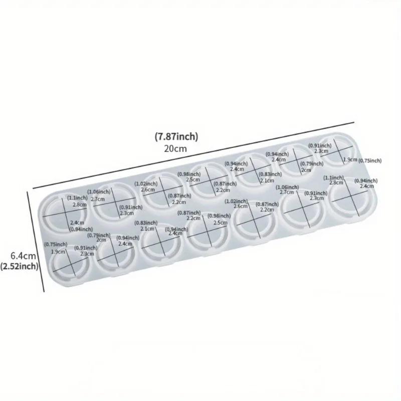Silicone Ring Pendant Mold Necklace Epoxy Molds Rings Jewelry Resin Casting Mold Jewelry Craft Handmade DIY Tool Gift