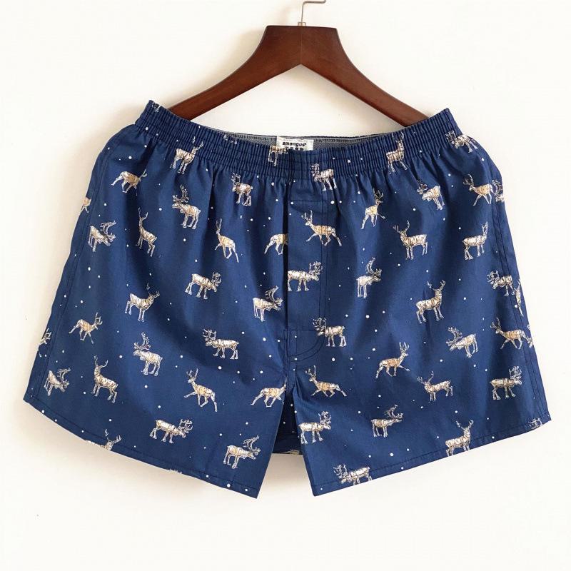 

Чоловічі бавовняні дихаючі труси-боксери – модні молодіжні шорти вільного крою XXL