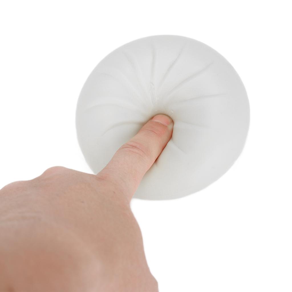 Unzip Pinching Toy Vinyl Steamed Stuffed Bun Shape Stress Relief Decompression Toy