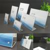 Holder Display Rack Stand Painting Photo Price Sign Table Acrylic Transparent Art Frame Home Decor L-shaped Lable